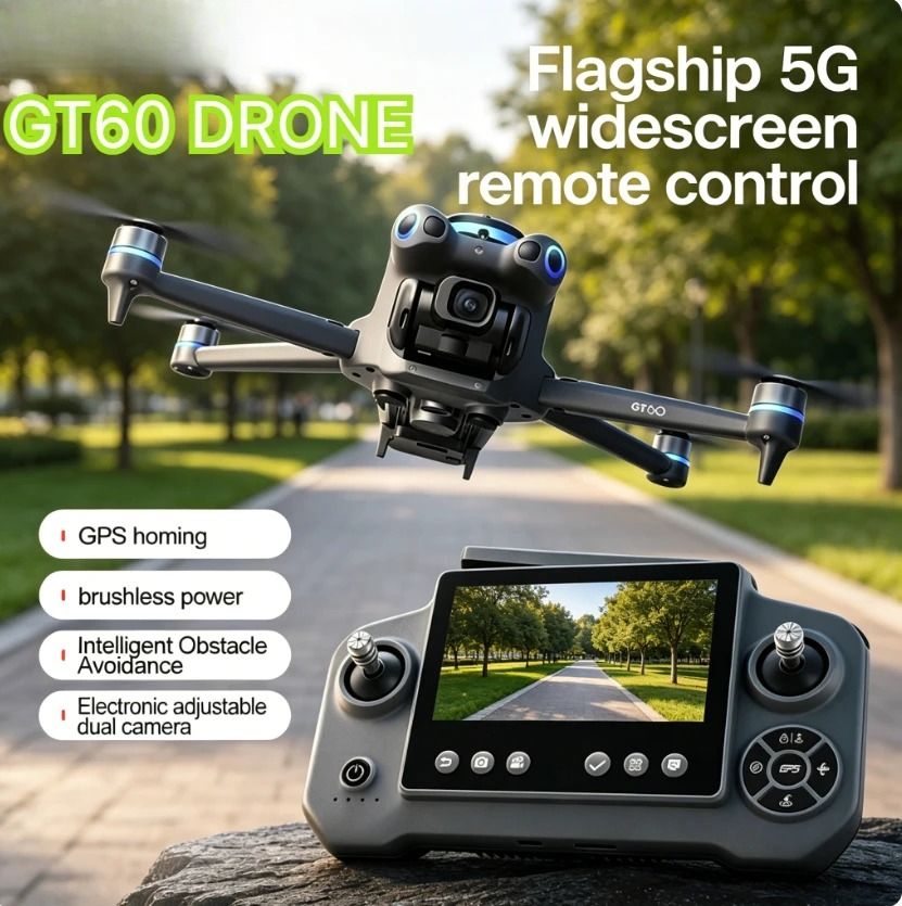Drone Gps Mount - オリジナルGT60 GPS折りたたみ式RCクアッドコプター 4.3インチスクリーン 4K HD 8K