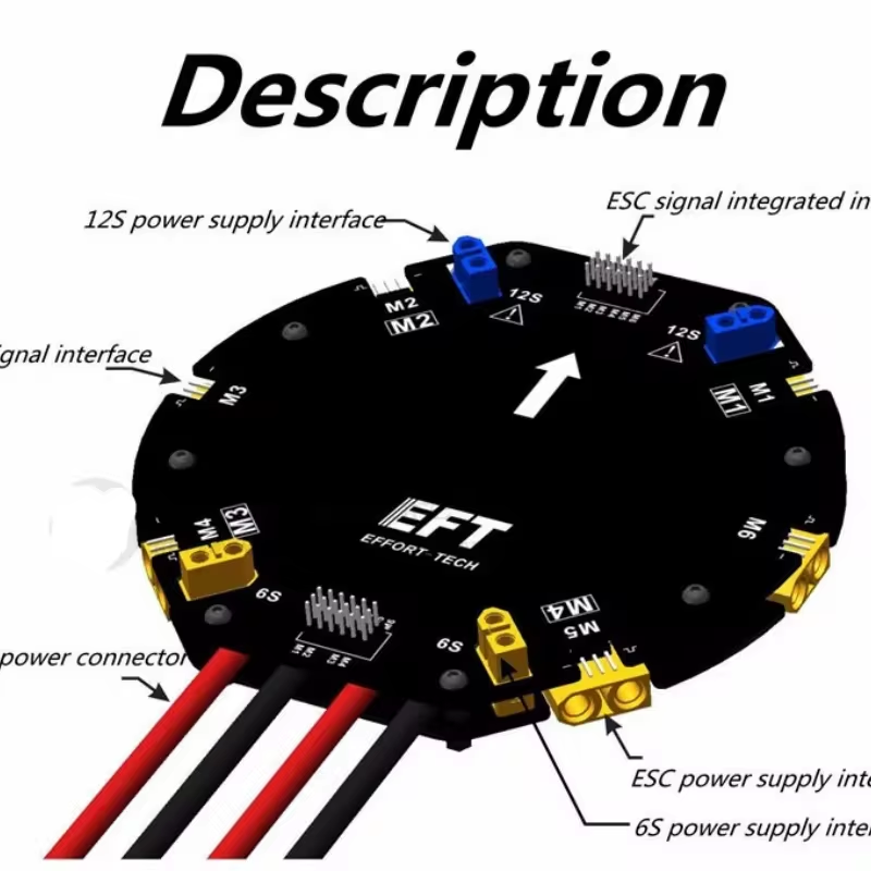 EFT大電流電源分配ボードPDBボード 12S 480A 農 - Drone Power Distribution Board のレビューと価格