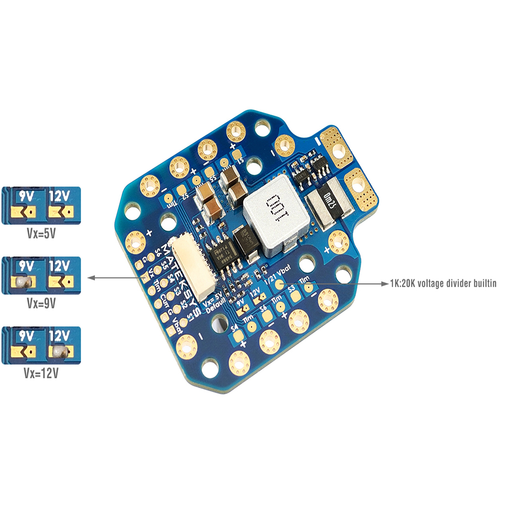 MATEK PDB-HEX BEC 電源分配基板 12S 5 - Drone Power Distribution Board のレビューと価格
