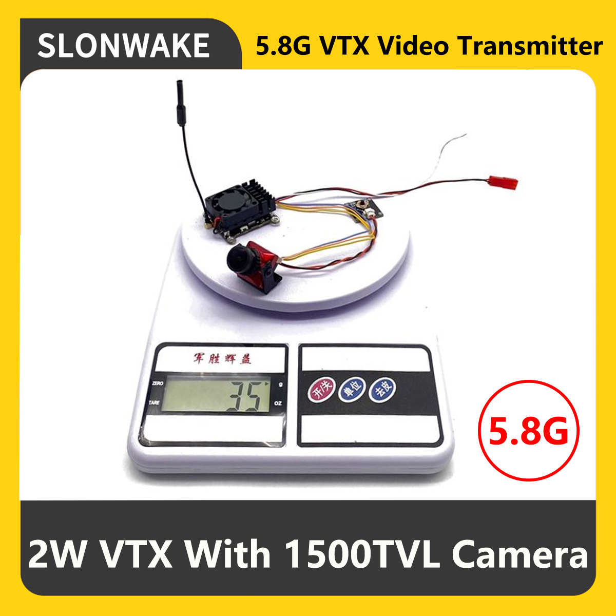 SLONWAKE 5.8G 2000mW FPV VTX ト - Drone Frame のレビューと価格