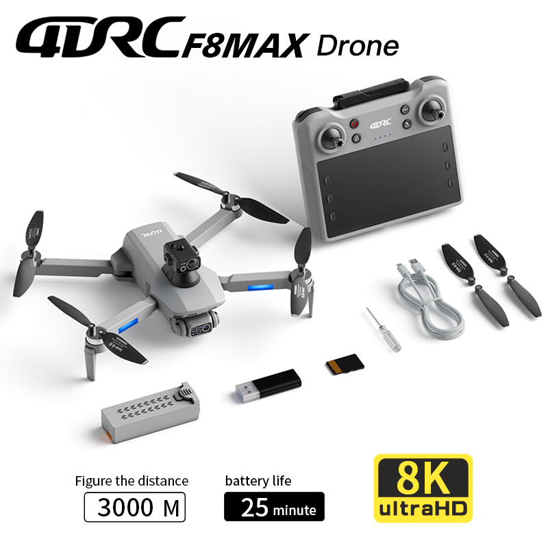 F8 MAX GPSドローン プロフェッショナル 8Kカメラ - Jjrc Drone X12 のレビューと価格